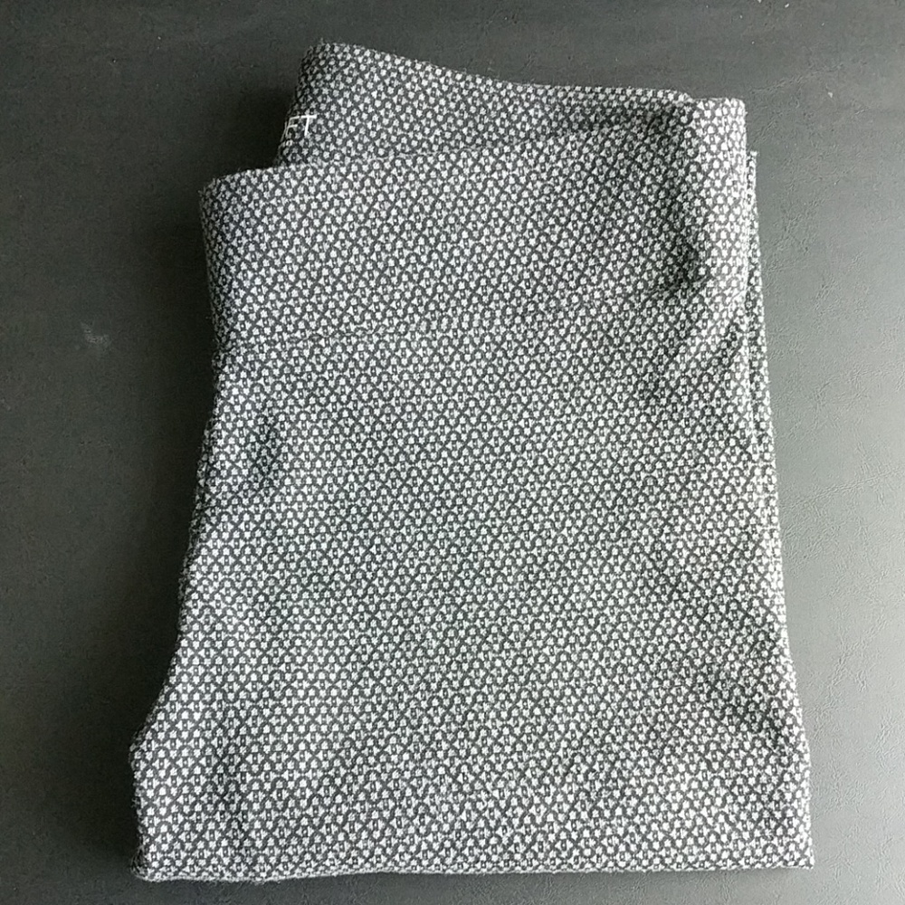 Loft Black and Grey Check Leggings